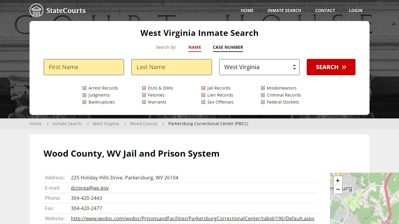 Parkersburg Correctional Center (PBCC) Inmate Records Search, West ...